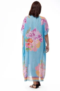 La Cera™ 100% Cotton Border Print Caftan