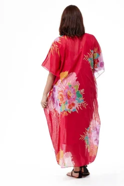 La Cera™ 100% Cotton Border Print Caftan