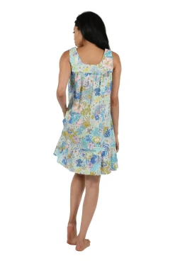 La Cera™ 100% Cotton Floral Print Chemise