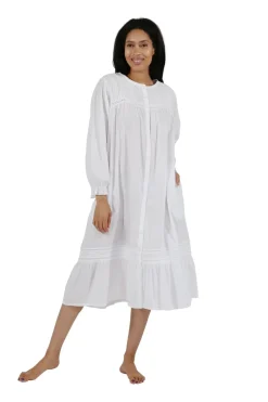 La Cera™ 100% Cotton Long Sleeve Robe