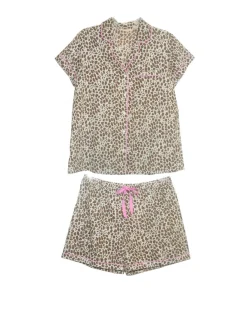 La Cera™ Cheetah Print Pajamas