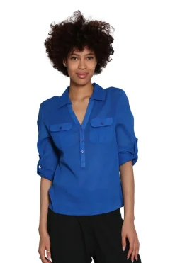 La Cera™ Cotton Gauze Camp Shirt