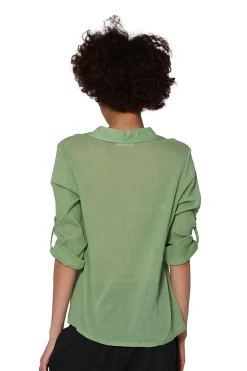 La Cera™ Cotton Gauze Camp Shirt