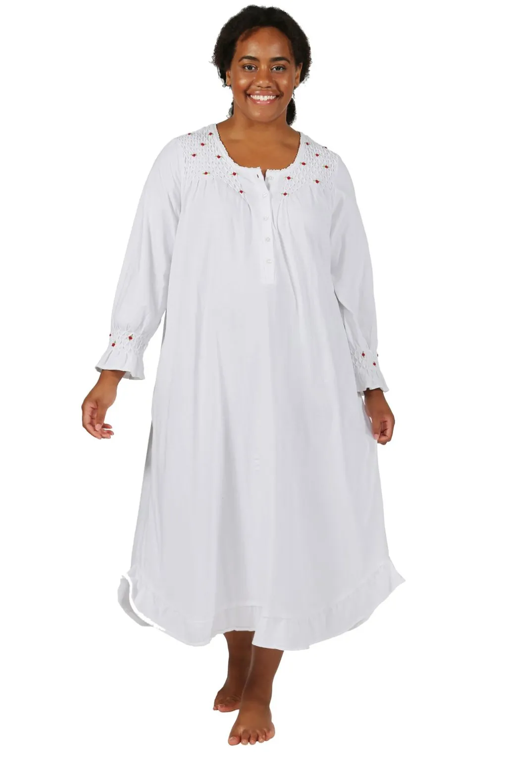 La Cera™ Cotton Knit Plus Size Gown