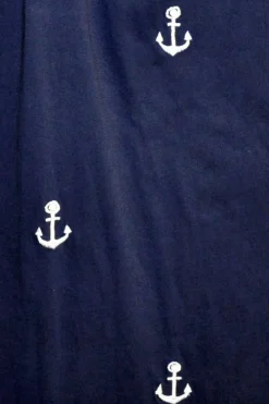 La Cera™ Cotton Knit Tank With Anchor Embroidery - Plus Size