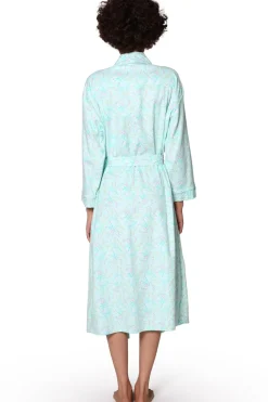 La Cera™ Flannel Floral Robe