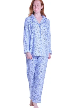 La Cera™ Flannel Long Sleeve Pajama Set
