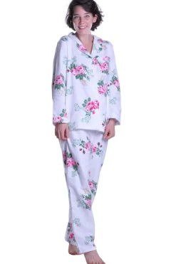 La Cera™ Flannel Print Pajama Set
