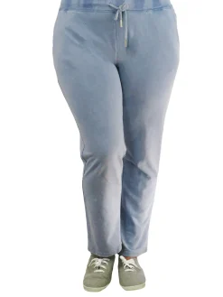 La Cera™ Heathered French Terry Drawstring Pants - Plus Size