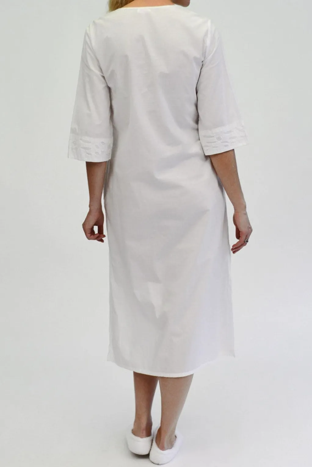La Cera™ La Cera Bell Sleeve Applique Caftan