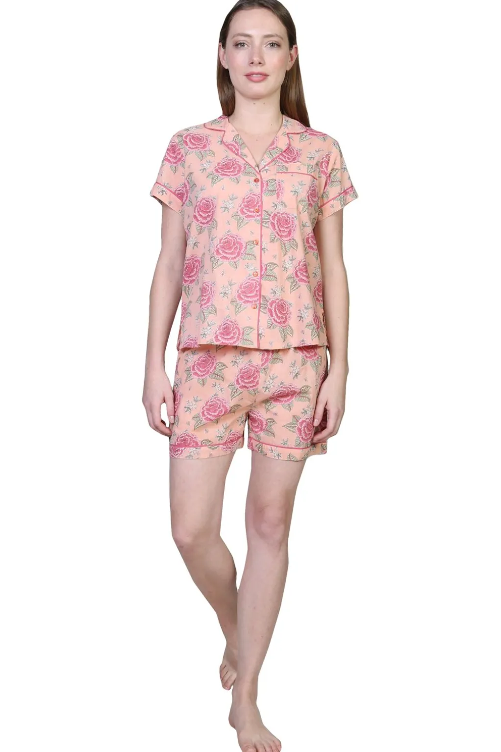 La Cera™ La Cera Boxer Pajama Set