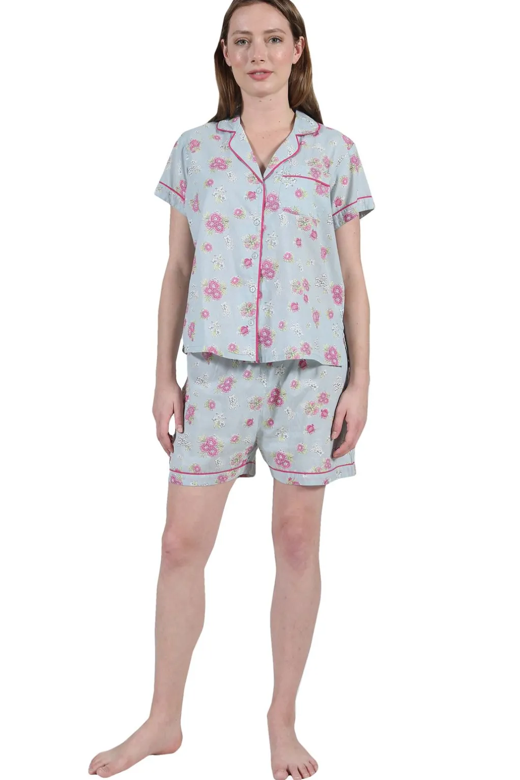 La Cera™ La Cera Boxer Pajama Set