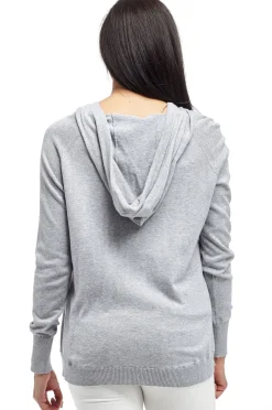 La Cera™ La Cera Drawstring Hooded Pullover Sweater - Plus Size