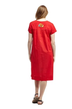 La Cera™ La Cera Embroide Short Sleeve Dress