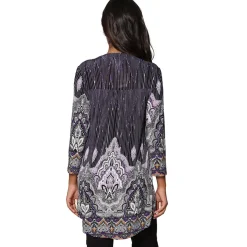 La Cera™ La Cera Empire Paisley Print Tunic