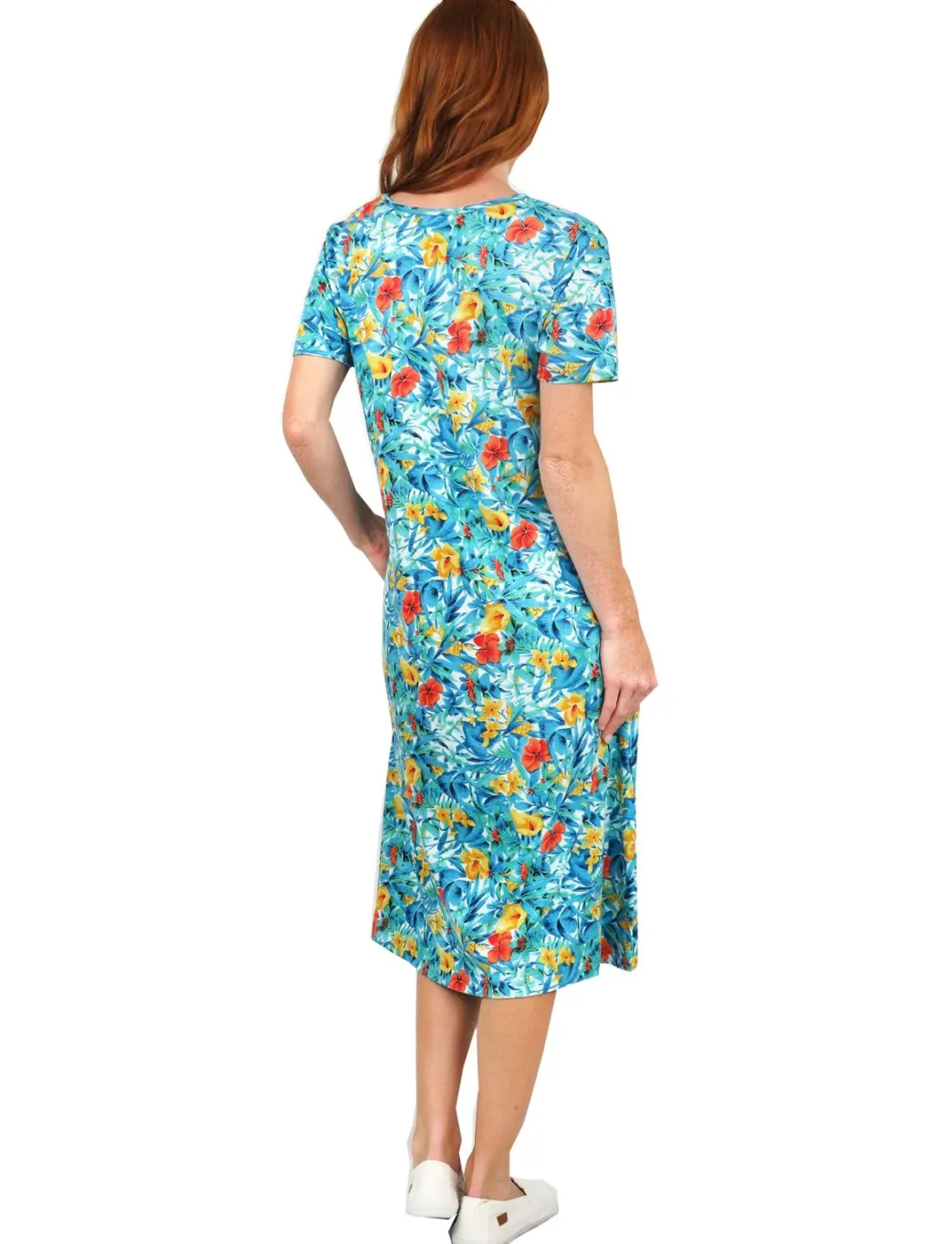 La Cera™ La Cera Floral Printed A-Line Dress