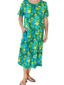 La Cera™ La Cera Floral Printed A-Line Dress - Plus Size