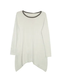 La Cera™ La Cera Hi-Lo Crew Neck Sweater Top - Plus Size