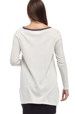 La Cera™ La Cera Hi-Lo Crew Neck Sweater Top - Plus Size