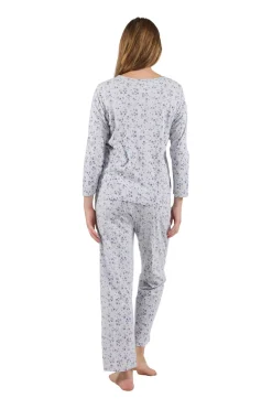 La Cera™ La Cera Knit Floral Pajama Set