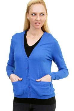 La Cera™ La Cera Long Sleeve Cardigan With Pockets