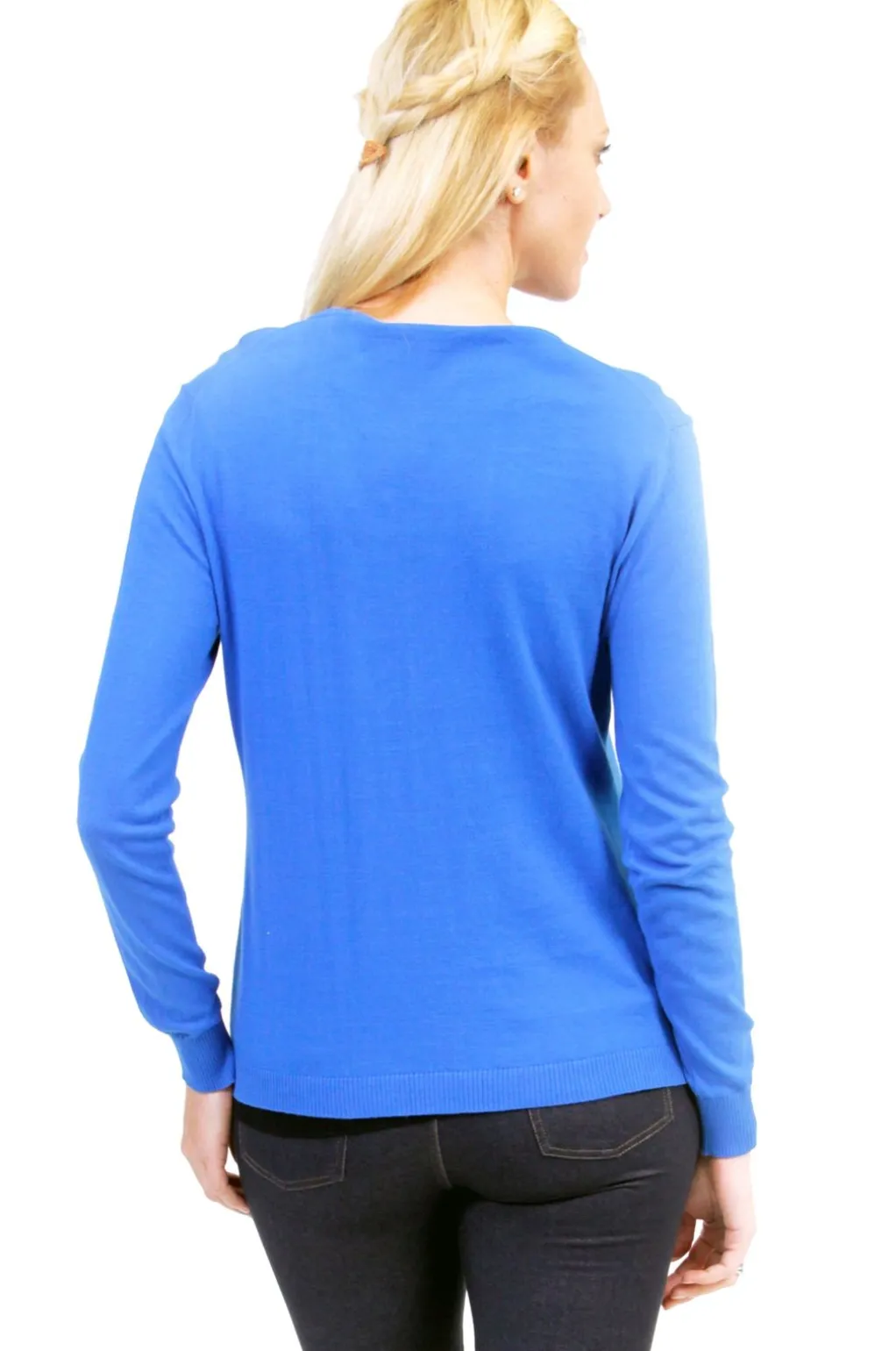 La Cera™ La Cera Long Sleeve Cardigan With Pockets