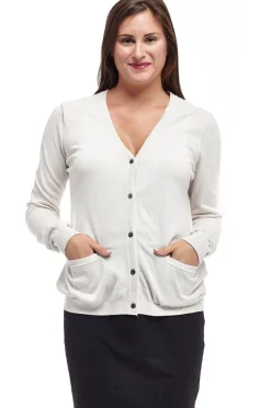 La Cera™ La Cera Long Sleeve Cardigan With Pockets