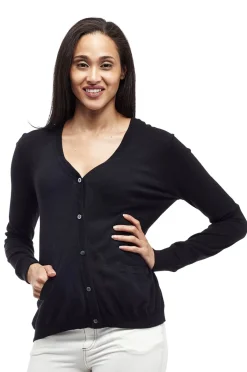 La Cera™ La Cera Long Sleeve Cardigan With Pockets