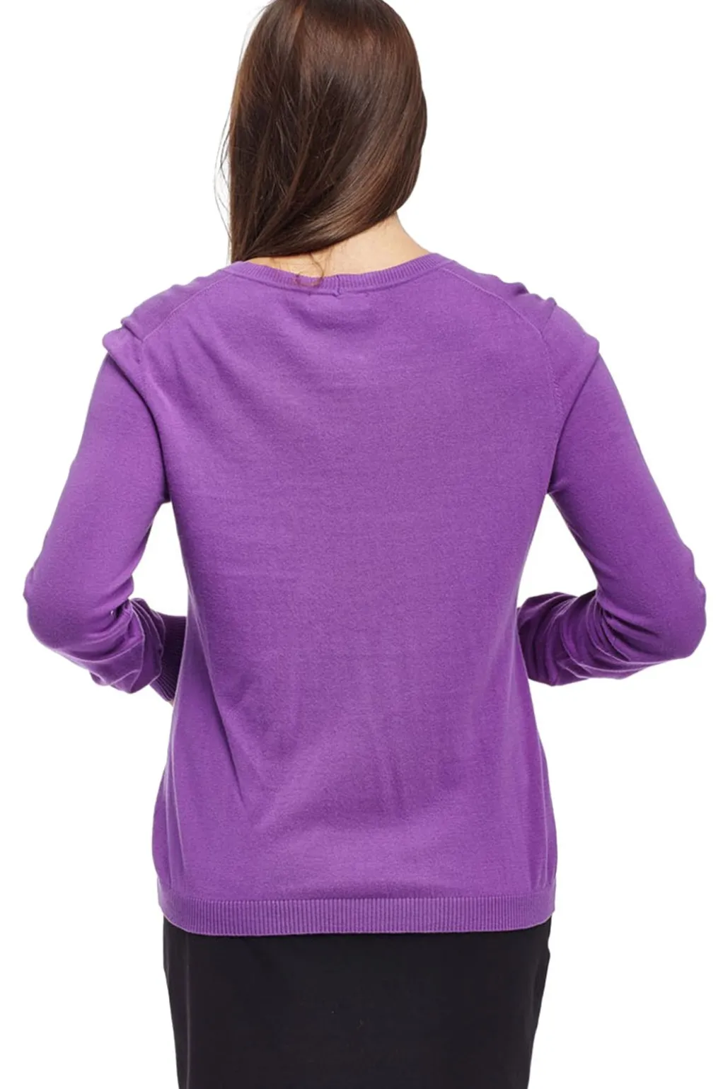 La Cera™ La Cera Long Sleeve Cardigan With Pockets