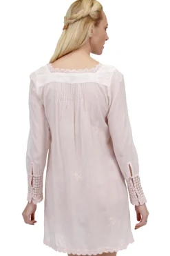 La Cera™ La Cera Long Sleeve Lace Yoke Top