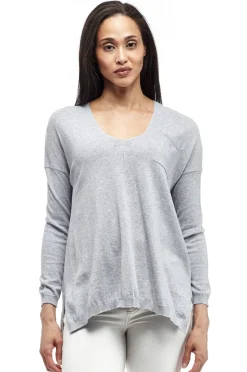 La Cera™ La Cera Long Sleeve Pullover Sweater With Pocket