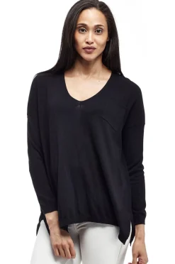 La Cera™ La Cera Long Sleeve Pullover Sweater With Pocket