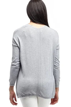 La Cera™ La Cera Long Sleeve Pullover Sweater With Pocket