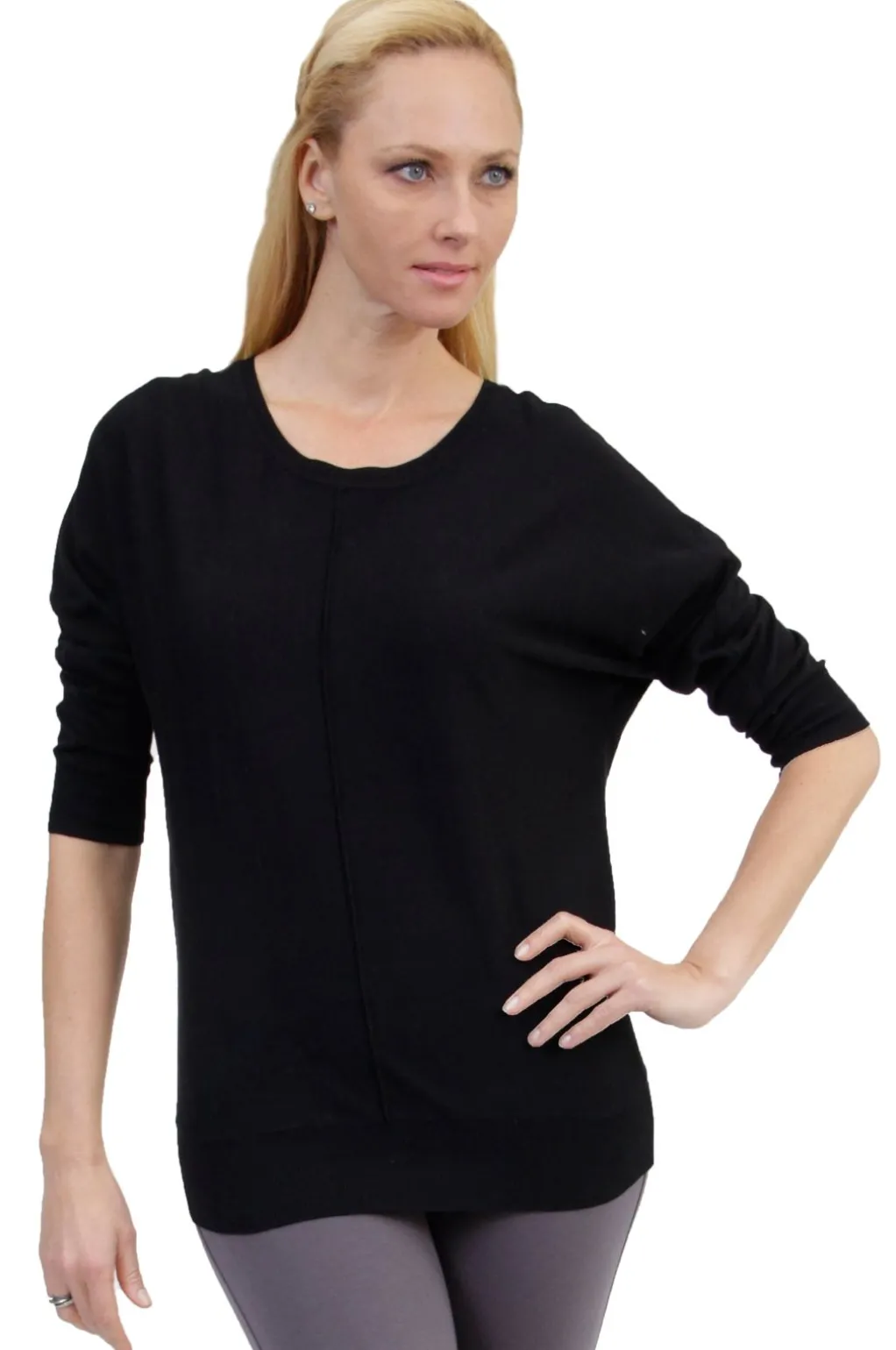La Cera™ La Cera Long Sleeve Pullover Sweater