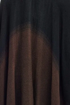 La Cera™ La Cera Ombre Split Poncho Shawl