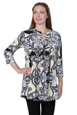 La Cera™ La Cera Park Paisley Print Tunic