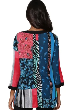 La Cera™ La Cera Patchwork Top