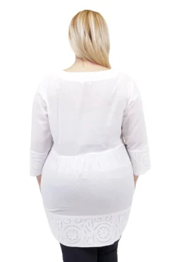 La Cera™ La Cera Plus Size Applique Trimmed Tunic