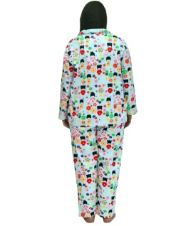 La Cera™ La Cera Plus Size Cotton Flannel Pajama Set