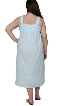 La Cera™ La Cera Plus Size Embroidered Sleeveless Pinafore Gown