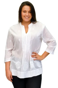 La Cera™ La Cera Plus Size Pleated Blouse