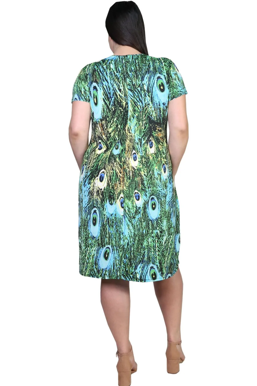 La Cera™ La Cera Plus Size Print Short Sleeve Dress