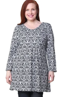 La Cera™ La Cera Plus Size Pullover Tunic Top
