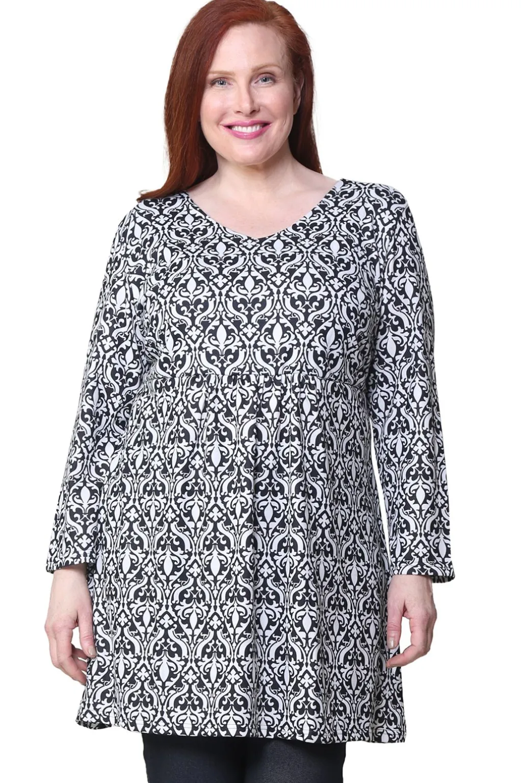 La Cera™ La Cera Plus Size Pullover Tunic Top