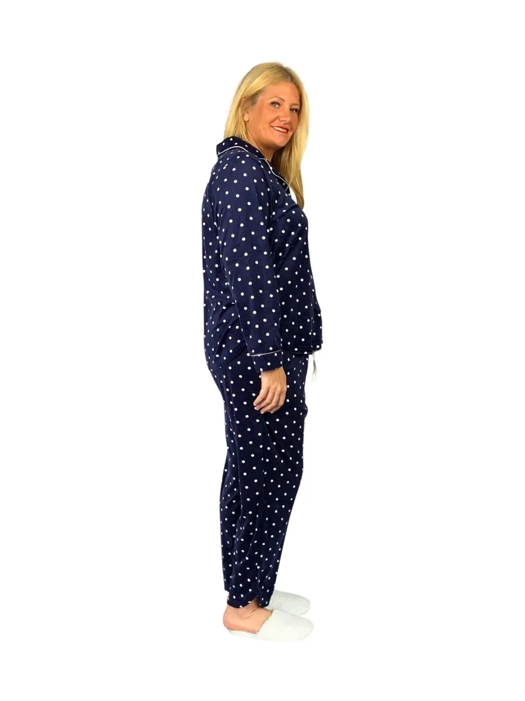 La Cera™ La Cera Plus Size Sheered Minky Fleece Pj Set