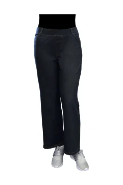 La Cera™ La Cera Plus Size Stretch Knit Wide Leg Pant