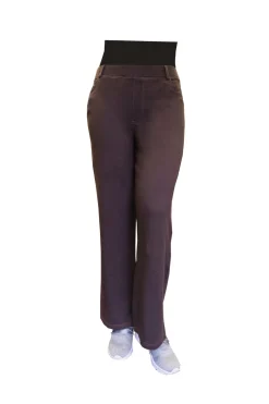 La Cera™ La Cera Plus Size Stretch Knit Wide Leg Pant