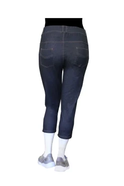 La Cera™ La Cera Plus Size Stretch Knit Cropped Pant