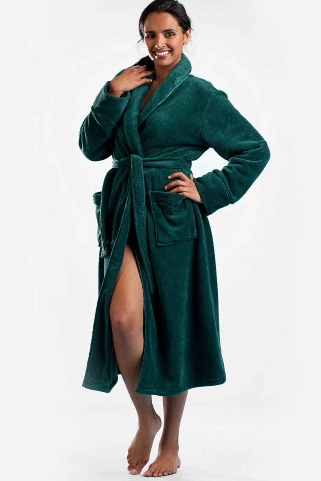La Cera™ La Cera Plush Fleece Long Robe