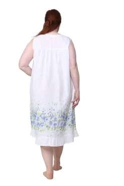 La Cera™ La Cera Primrose Border Plus Size Print Gown